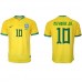 Brasil Neymar Jr #10 Hjemmedrakt VM 2022 Korte ermer
